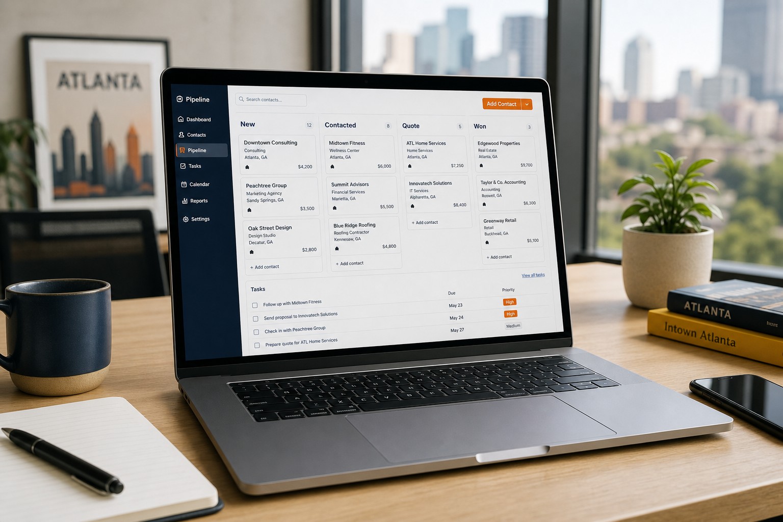 CRM pipeline for local businesses