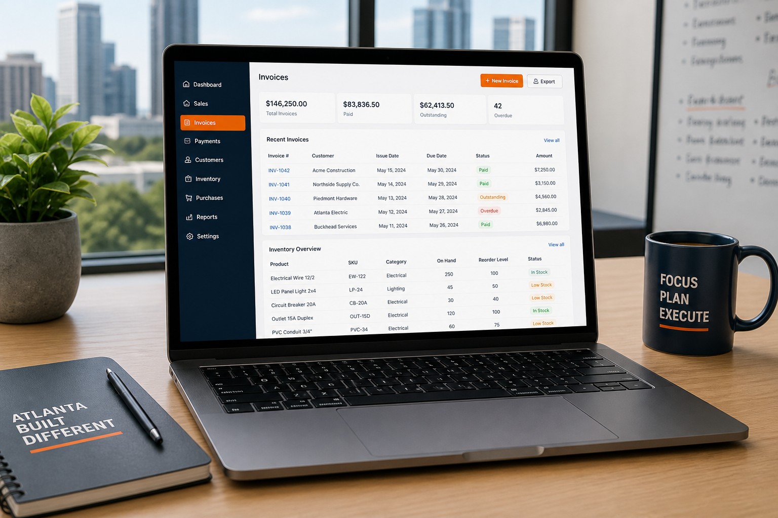 ERP invoicing for local businesses